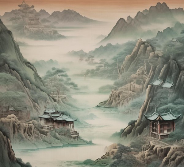 山水画谱，一场跨越时空的艺术对话